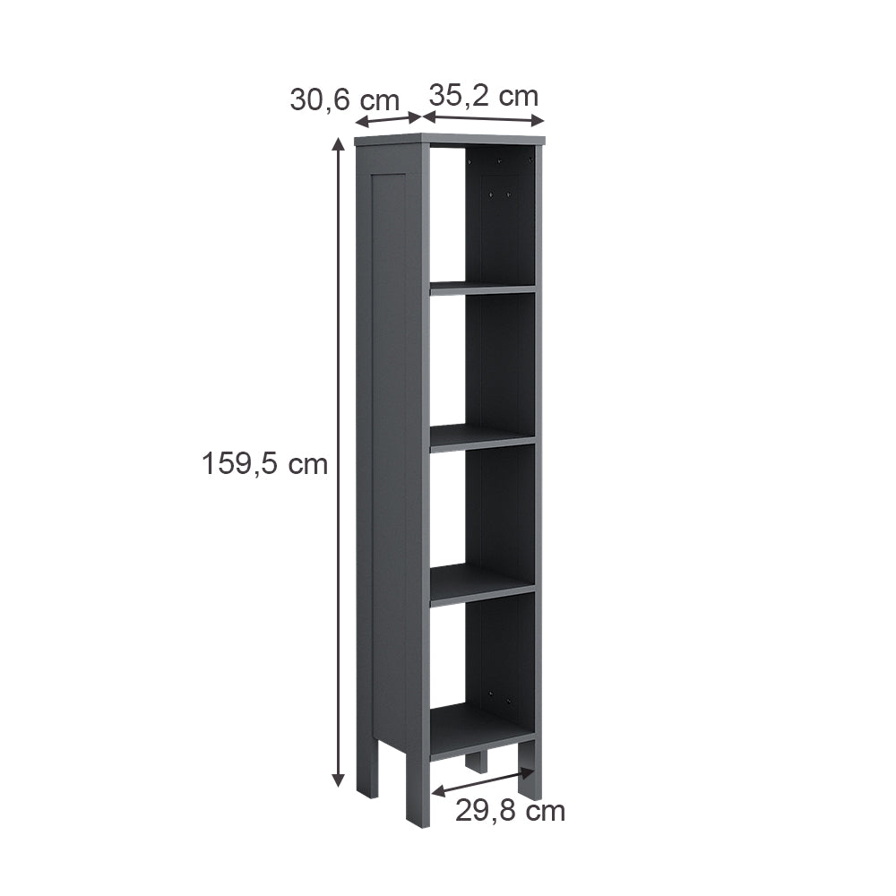 Vitalispa Scaffale per bambini Grigio 35.2 x 159.5 cm