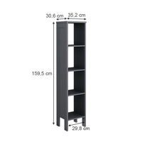 Vitalispa Scaffale per bambini Grigio 35.2 x 159.5 cm