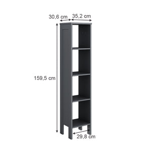 Vitalispa Scaffale per bambini Grigio 35.2 x 159.5 cm