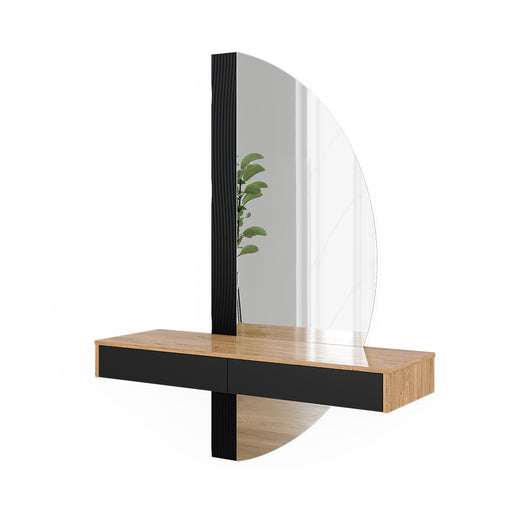 Vicco Tavolo da toeletta Nero 120 cm con 2 cassetti