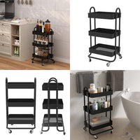 Vicco Contenitore a rotelle Nero 45.9 x 78.7 cm