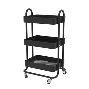 Vicco Contenitore a rotelle Nero 45.9 x 78.7 cm