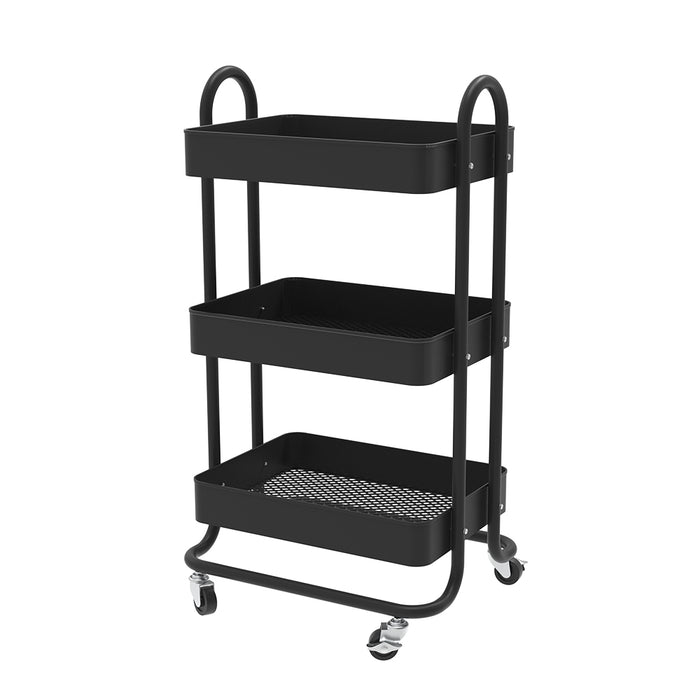 Vicco Contenitore a rotelle Nero 45.9 x 78.7 cm