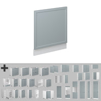 Vicco Pannello frontale Blu-grigio chiaro 60 cm , PL Marmo