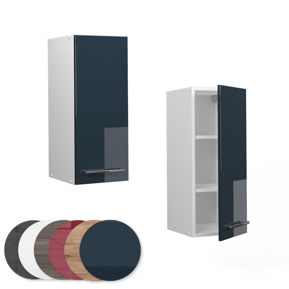 Vicco Pensile da cucina Blu scuro lucido 30 cm