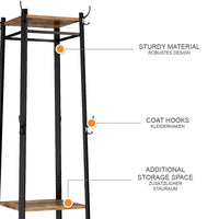 Vicco Appendiabiti Rovere rustico 43 x 180 cm