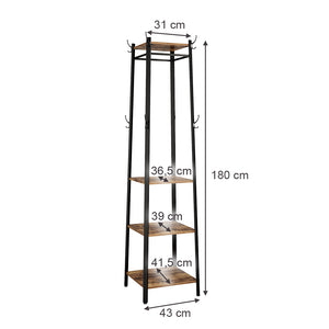 Vicco Appendiabiti Rovere rustico 43 x 180 cm