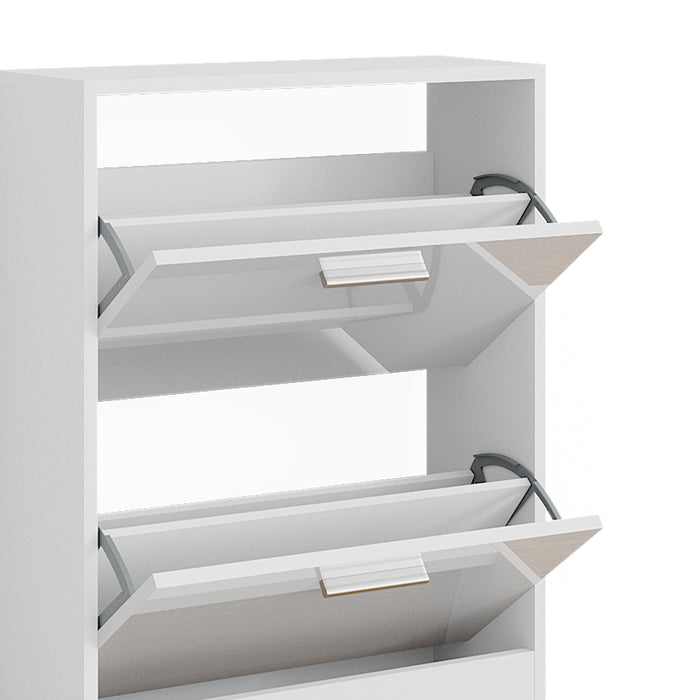 Vicco Mobile porta scarpe Bianco lucido 59 x 72.5 cm 2 scomparti