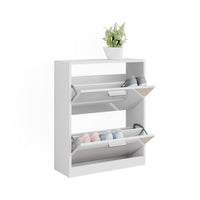 Vicco Mobile porta scarpe Bianco lucido 59 x 72.5 cm 2 scomparti