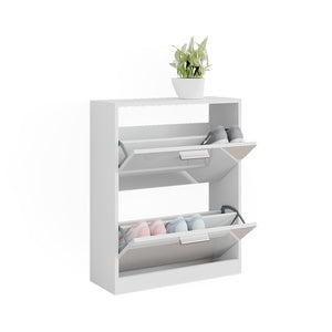 Vicco Mobile porta scarpe Bianco lucido 59 x 72.5 cm 2 scomparti