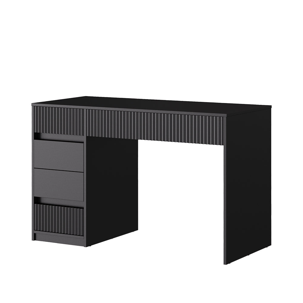 Vicco Scrivania Nero 120 x 55 cm con 5 cassetti