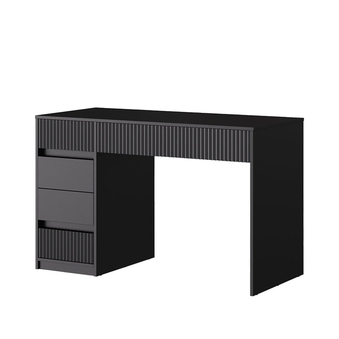 Vicco Scrivania Nero 120 x 55 cm con 5 cassetti