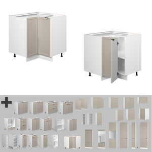 Vicco Mobile ad angolo cucina GrigioBeige 80.5 cm senza piano di lavoro