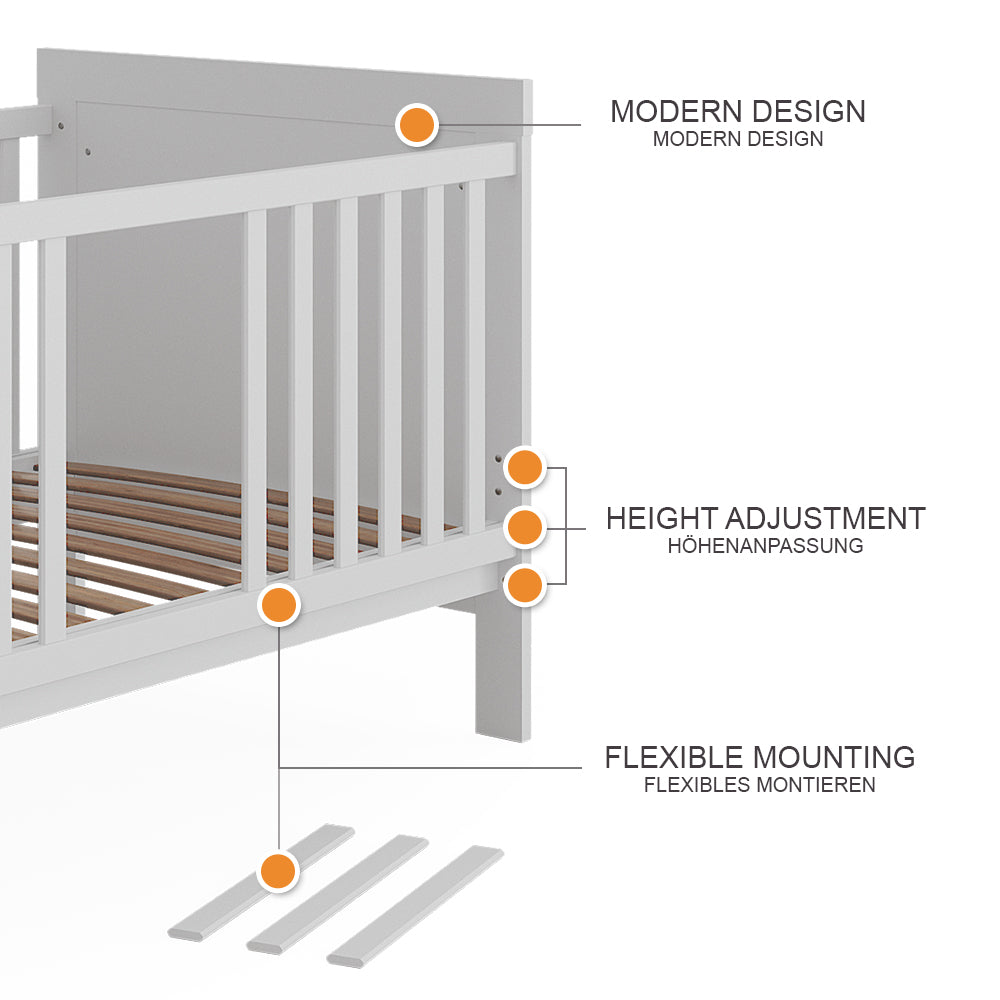 Vitalispa Lettino per bambini Bianco 144.4 x 83 cm