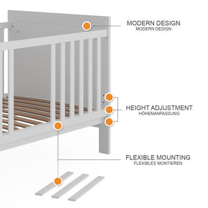 Vitalispa Lettino per bambini Bianco 144.4 x 83 cm