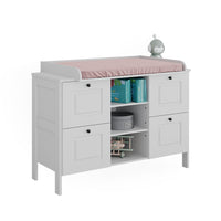 Vitalispa Fasciatoio Bianco 133 x 98.4 cm con 4 cassetti