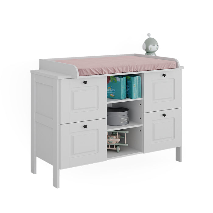 Vitalispa Fasciatoio Bianco 133 x 98.4 cm con 4 cassetti