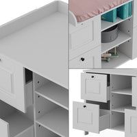 Vitalispa Fasciatoio Bianco 133 x 98.4 cm con 4 cassetti