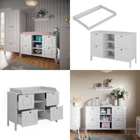 Vitalispa Fasciatoio Bianco 133 x 98.4 cm con 4 cassetti