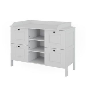 Vitalispa Fasciatoio Bianco 133 x 98.4 cm con 4 cassetti