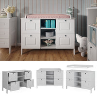 Vitalispa Fasciatoio Bianco 133 x 98.4 cm con 4 cassetti