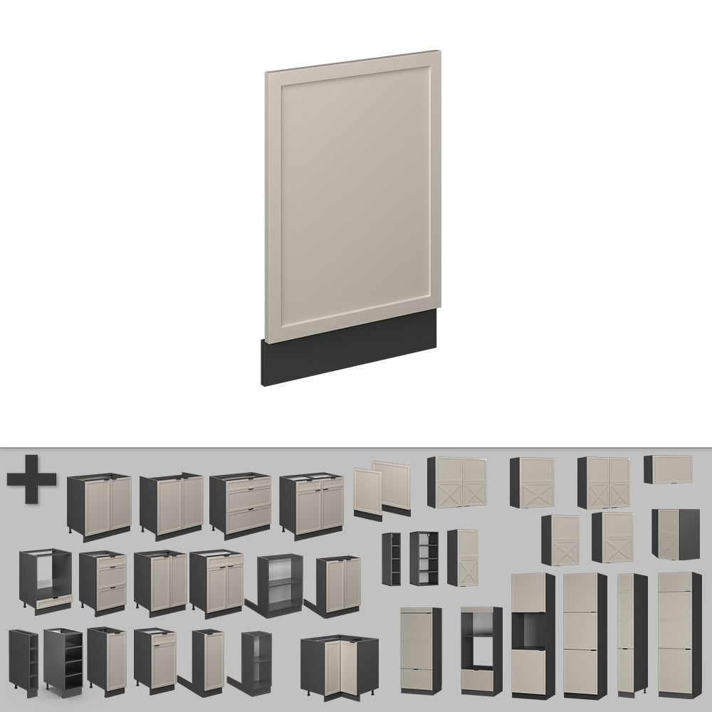 Vicco Pannello frontale GrigioBeige 45 cm senza piano di lavoro