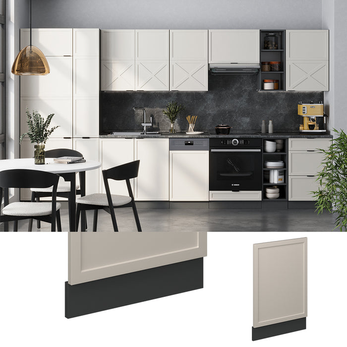 Vicco Pannello frontale GrigioBeige 45 cm , PL Rovere