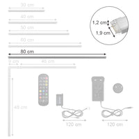 Vicco Striscia LED Bianco 80 cm