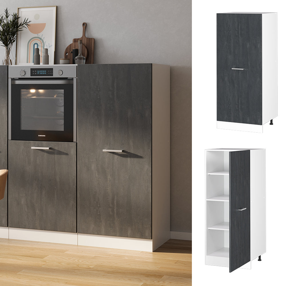 Vicco Mobile per forno da incasso Calcestruzzo nero 60 cm