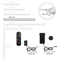 Vicco Striscia LED Bianco 60 cm con starter pack