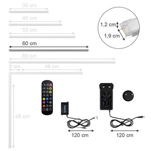 Vicco Striscia LED Bianco 60 cm con starter pack