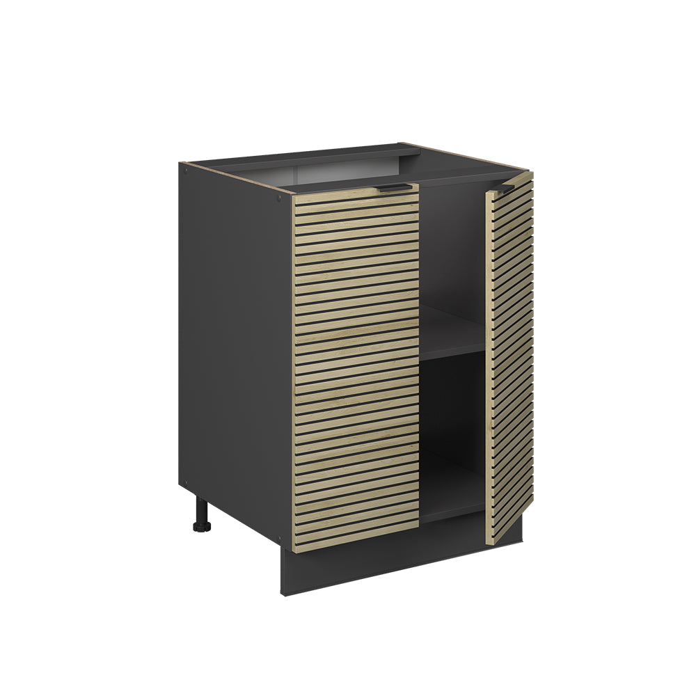 Vicco Mobiletto base cucina Pannello in quercia 60 cm , PL Marmo