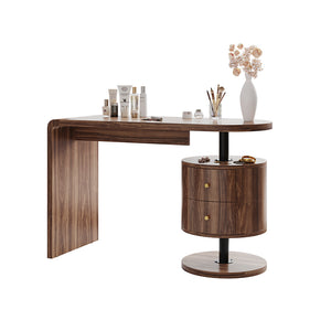 Vicco Tavolino da toilette Rovere rustico 120 cm con 2 cassetti