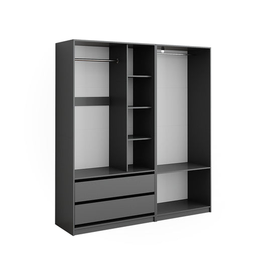 Vicco Armadio Antracite 100 x 200 cm Set di 2