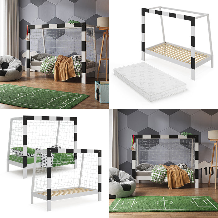 Vitalispa Letto per bambini Bianco 80x160 cm con materasso