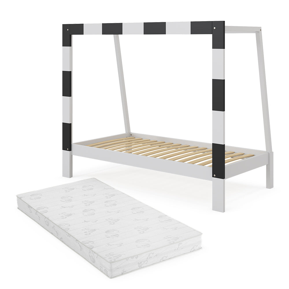 Vitalispa Letto per bambini Bianco 80x160 cm con materasso