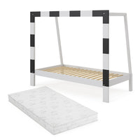 Vitalispa Letto per bambini Bianco 80x160 cm con materasso