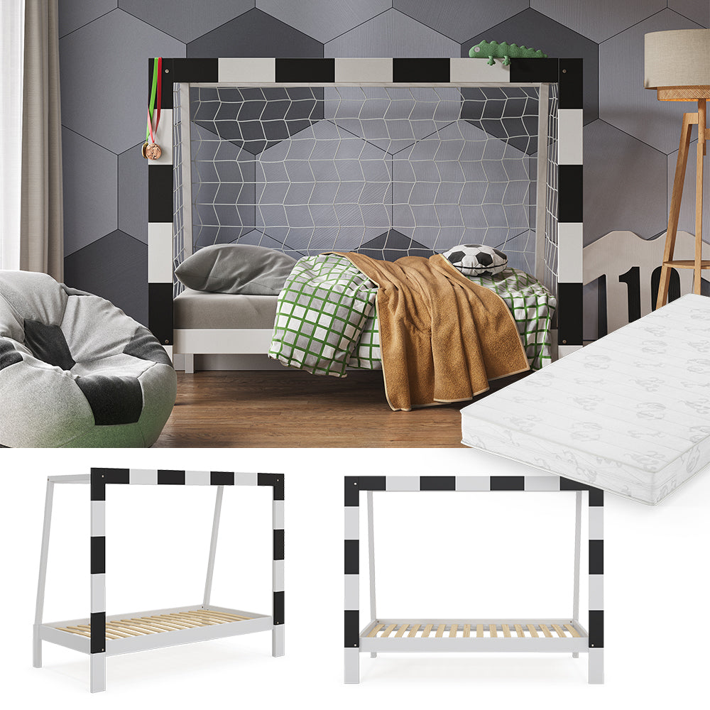 Vitalispa Letto per bambini Bianco 80x160 cm con materasso