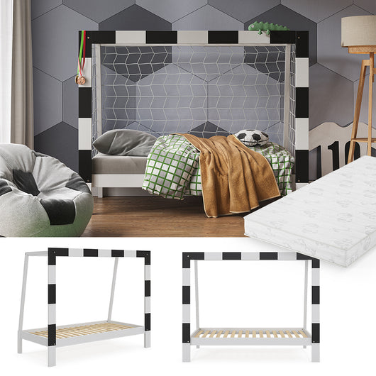 Vitalispa Letto per bambini Bianco 80x160 cm con materasso