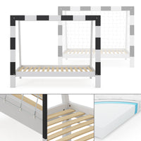 Vitalispa Letto per bambini Bianco 80x160 cm con materasso