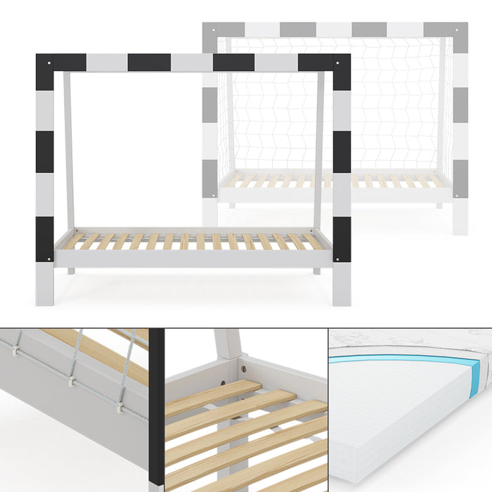 Vitalispa Letto per bambini Bianco 80x160 cm con materasso