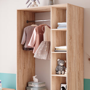 Vicco Armadio per bambini Sonoma 100 x 200 cm con 2 cassetti