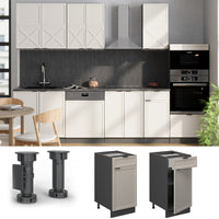 Vicco Mobiletto base per cucina GrigioBeige 40 cm , PL Antracite