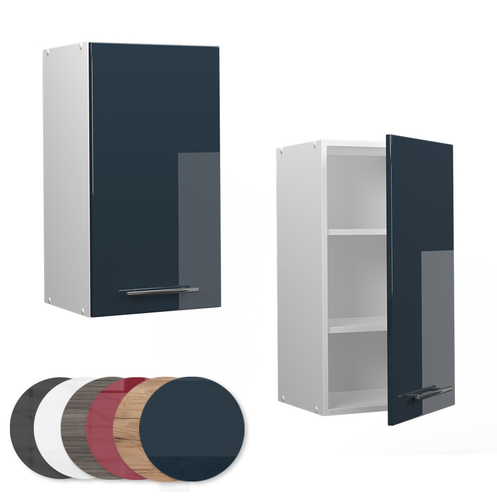 Vicco Pensile da cucina Blu scuro lucido 40 cm