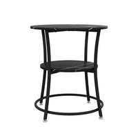 Vicco Tavolino da salotto Marmo 50 x 50 cm con ripiano