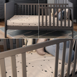 Vitalispa Lettino per bambini Grigio 144.4 x 83 cm con materasso