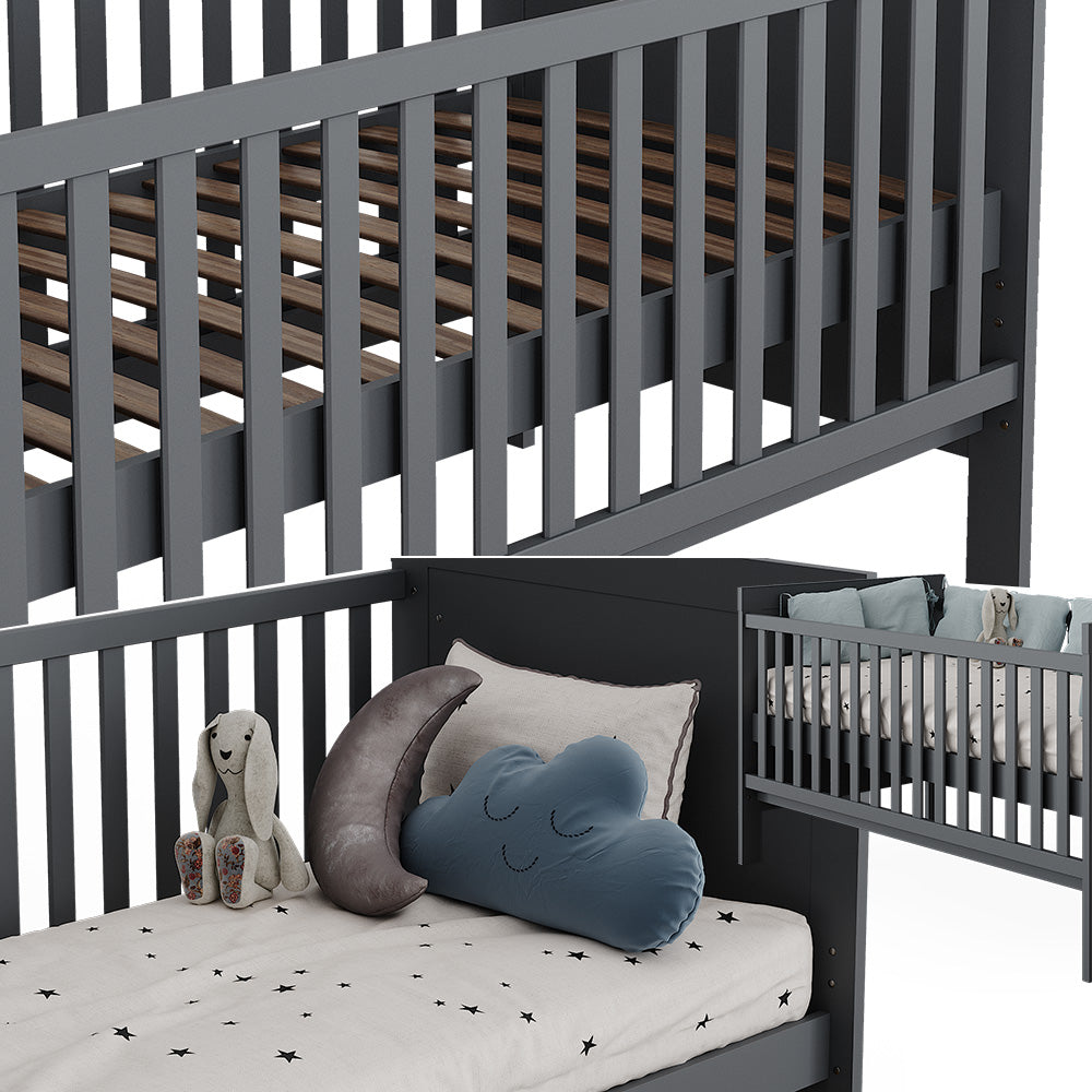 Vitalispa Lettino per bambini Grigio 144.4 x 83 cm