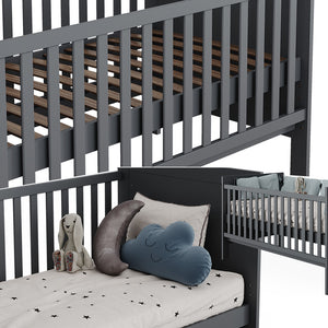 Vitalispa Lettino per bambini Grigio 144.4 x 83 cm