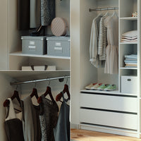 Vicco Armadio Bianco 100 x 200 cm Set di 2