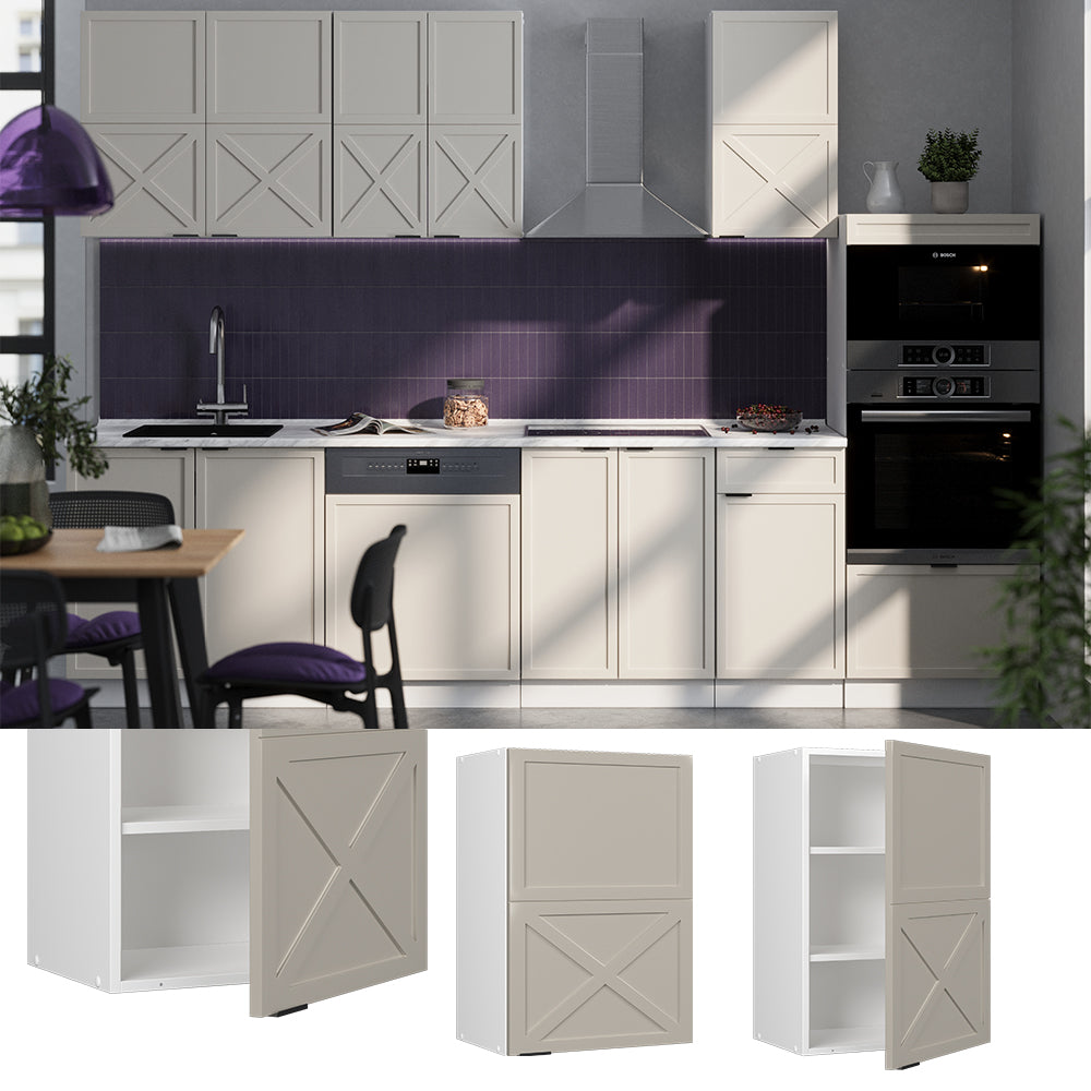 Vicco Pensile da cucina GrigioBeige 50 cm